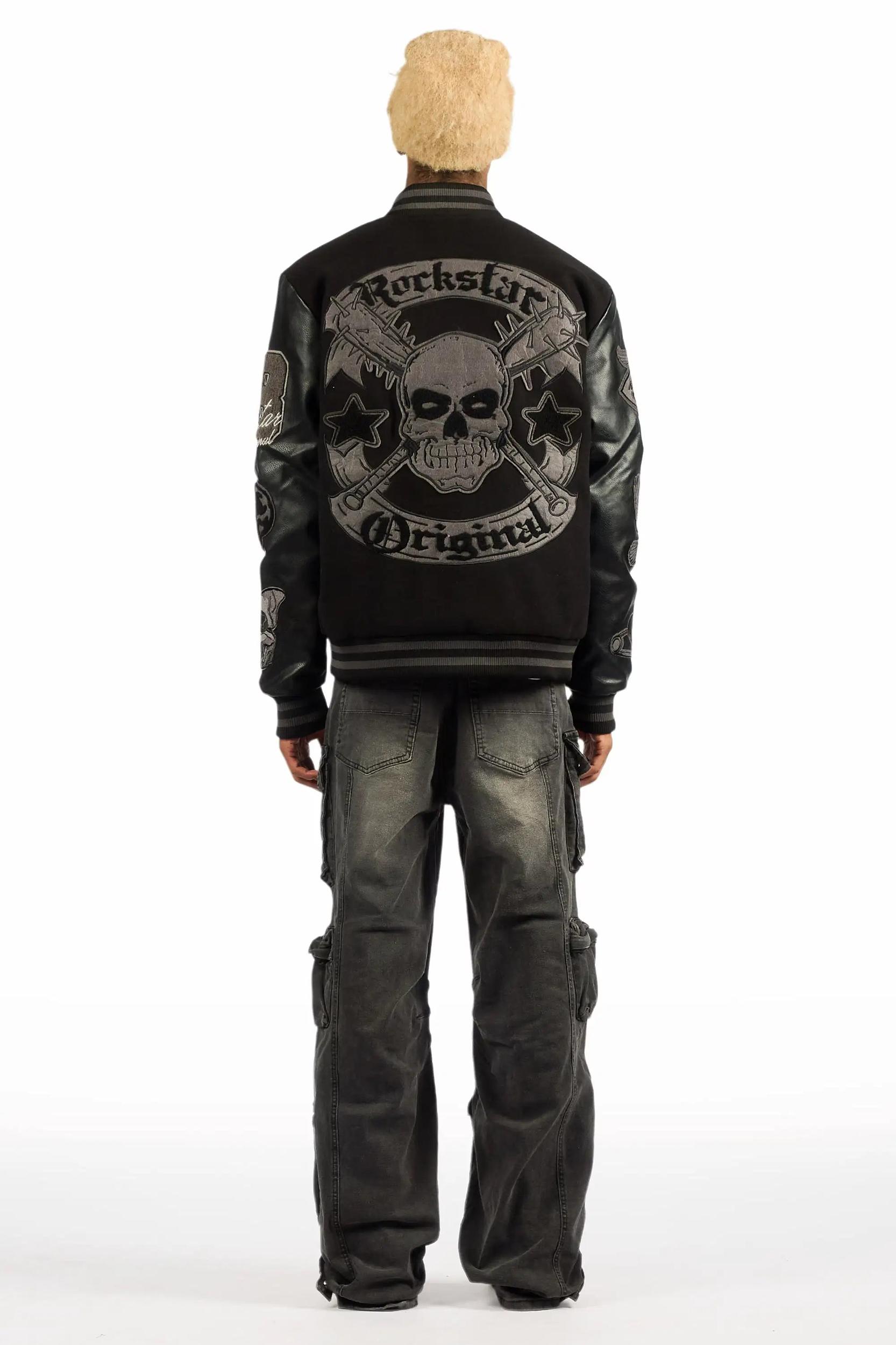 Mahesh Dark Grey Baggy Cargo Jean Male Product Image