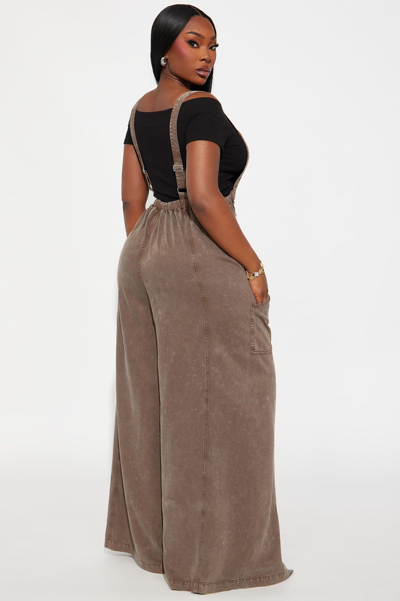 Katarina Washed Jumpsuit - Olive Product Image