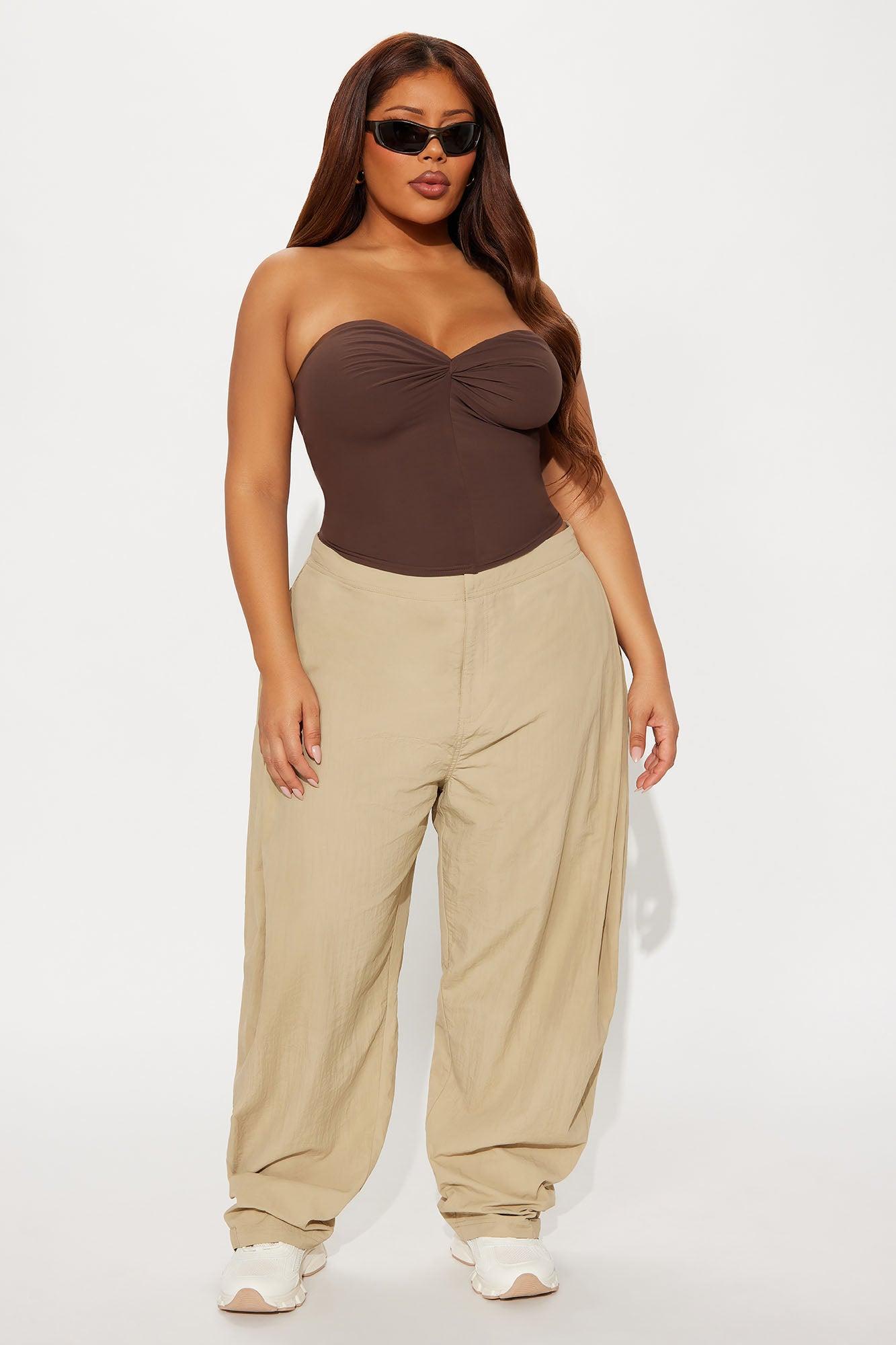 Second Skin Twist Tube Top - Chocolate Female Product Image