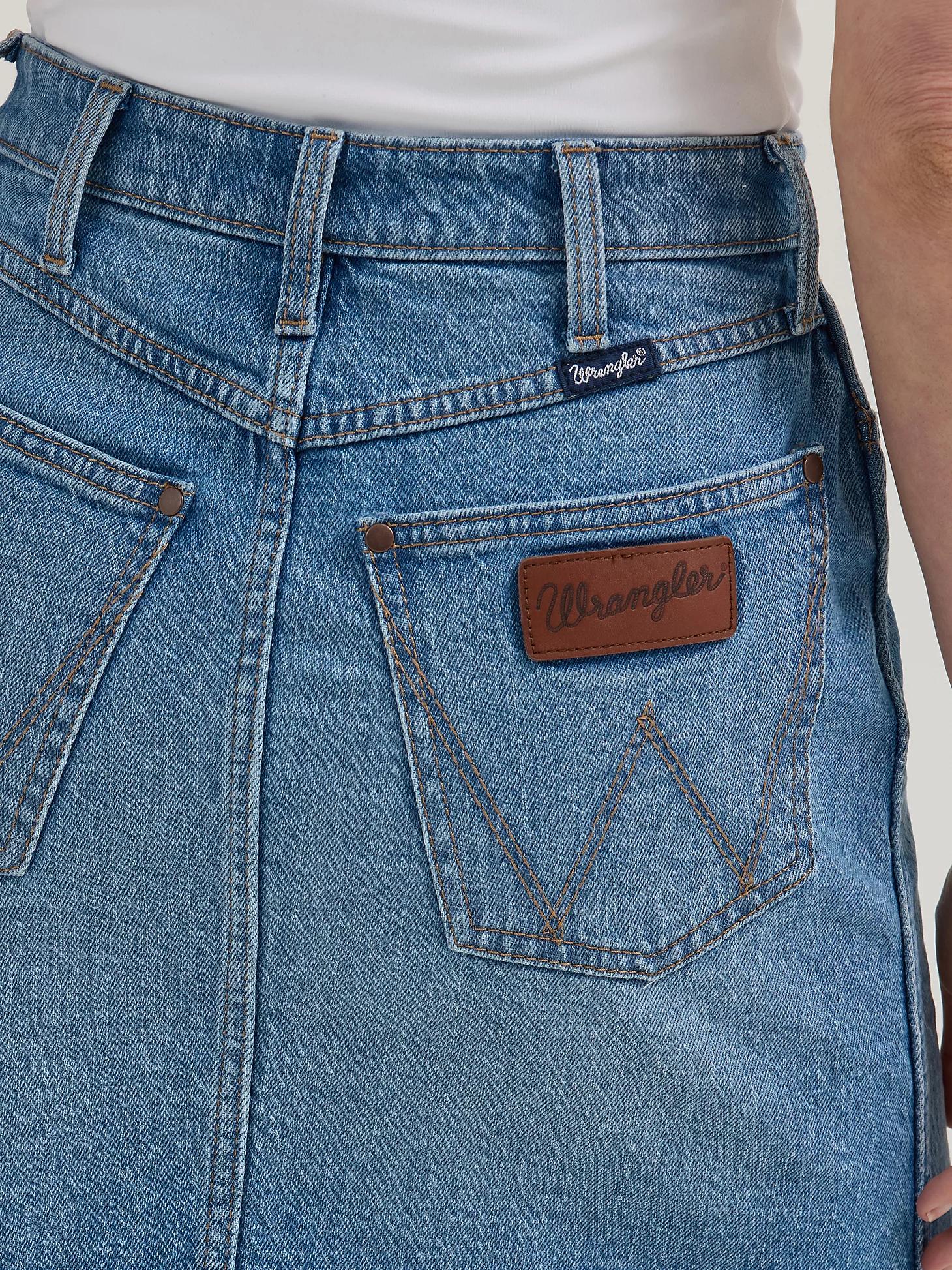 Women's Wrangler Retro® Bailey Denim Skirt | Women's SHORTS & SKIRTS | Wrangler® Product Image