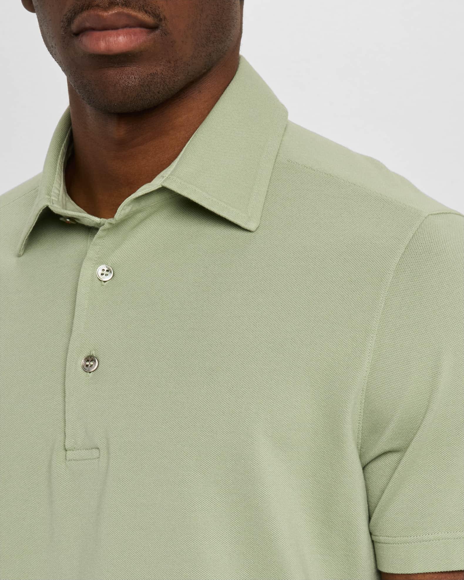 Men's Cotton Pique Polo Shirt Product Image