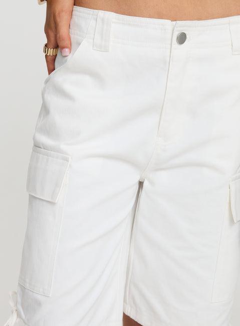 Bleachers Shorts White Product Image