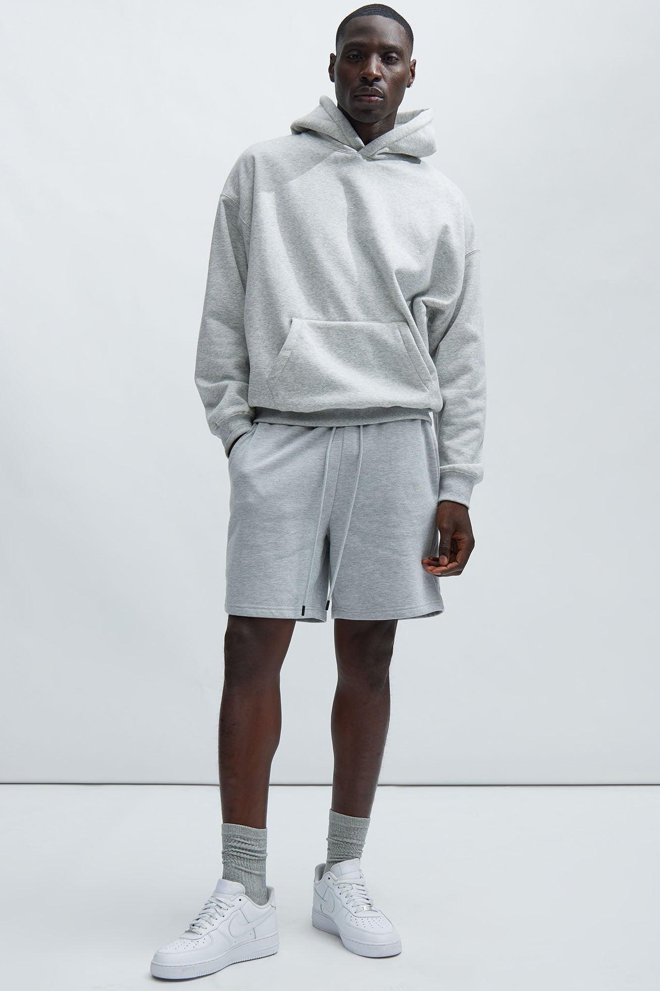 Tyson Sweatshort - Heather Grey Product Image