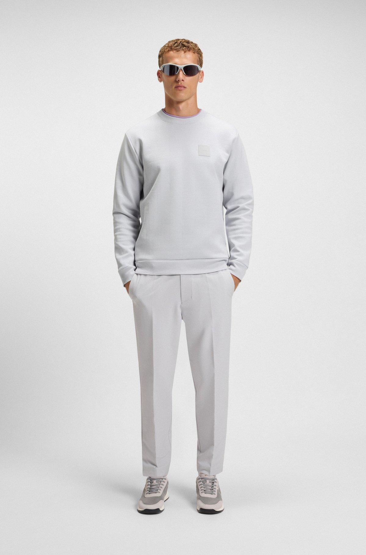 Sweatshirt with drop-needle stitching Product Image