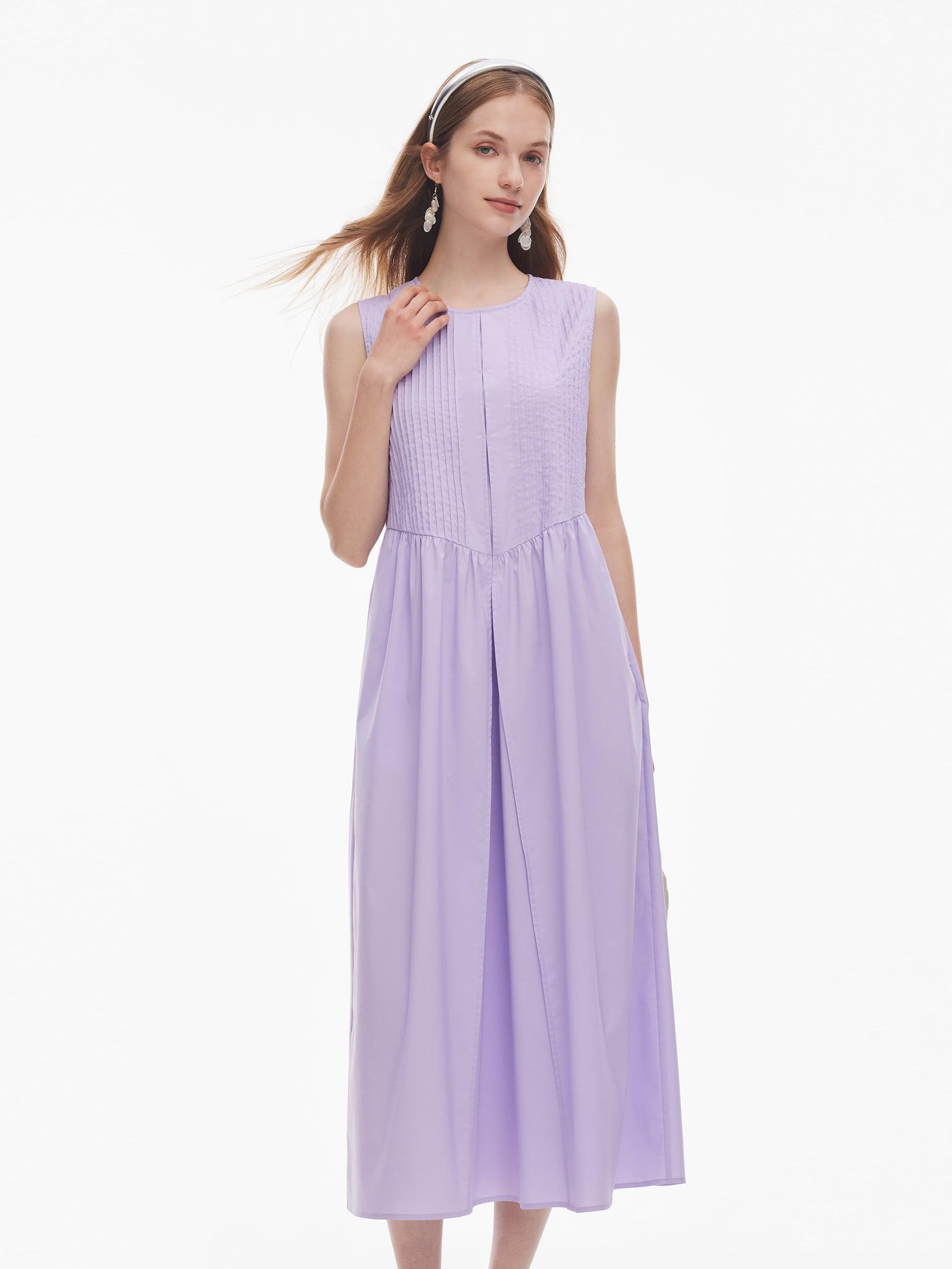 Loose Fit A-Line Women Sleeveless Maxi Dress Product Image