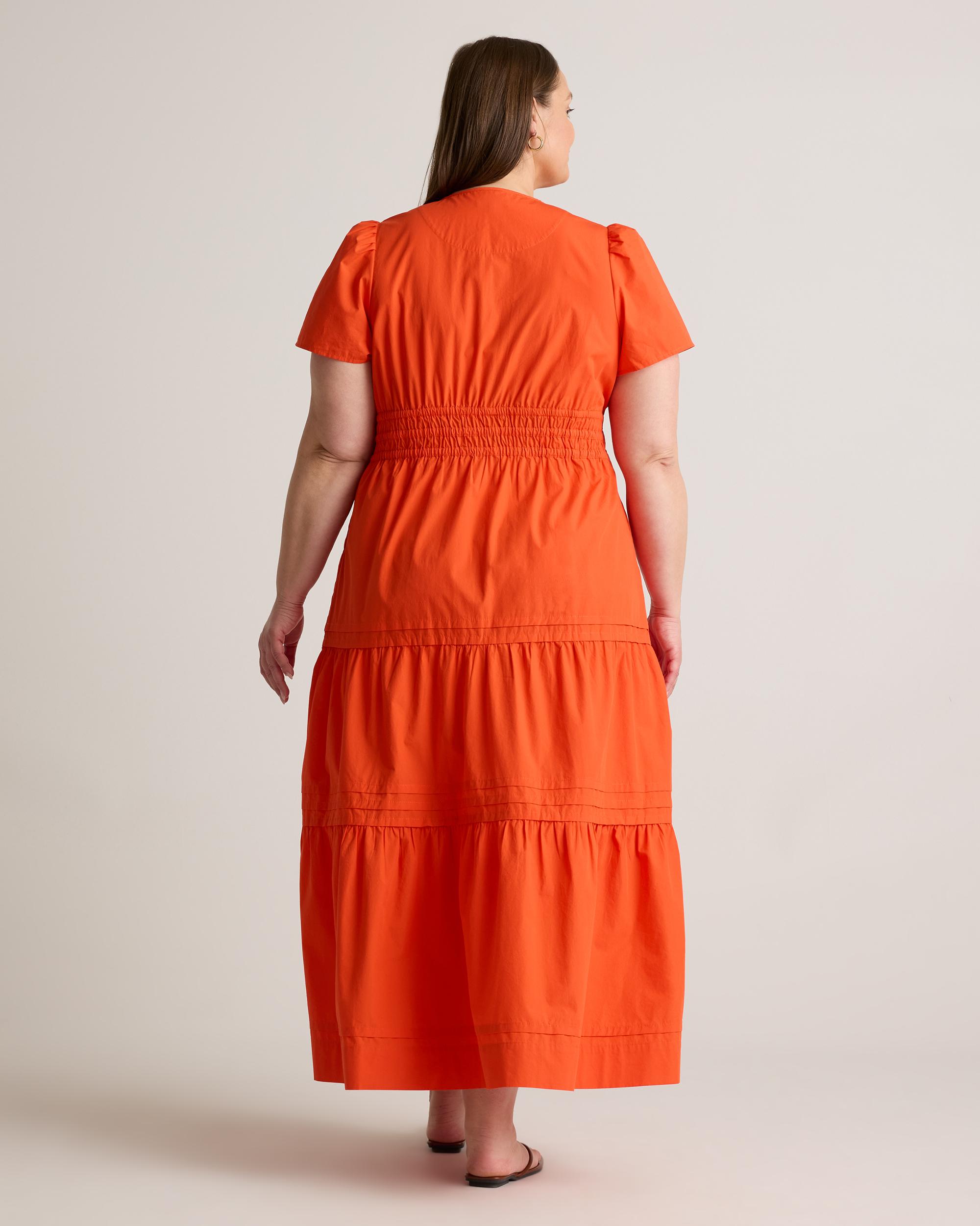 Quince | Women's Poplin Tiered Maxi Dress Organic Cotton Product Image