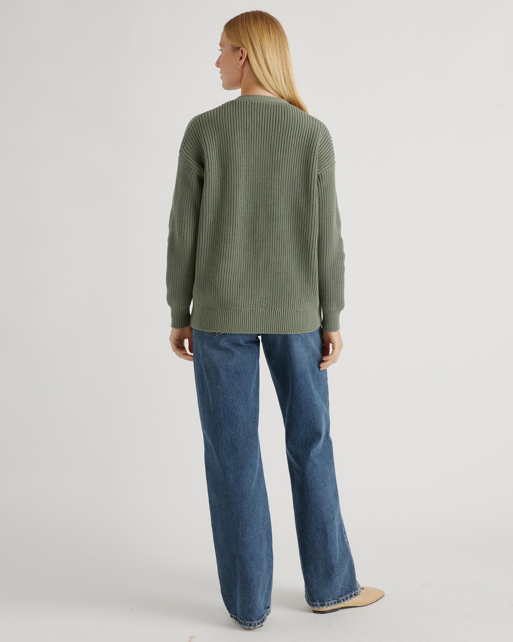 Quince | Women's OverSized Boyfriend Cardigan Sweater Organic Cotton Product Image