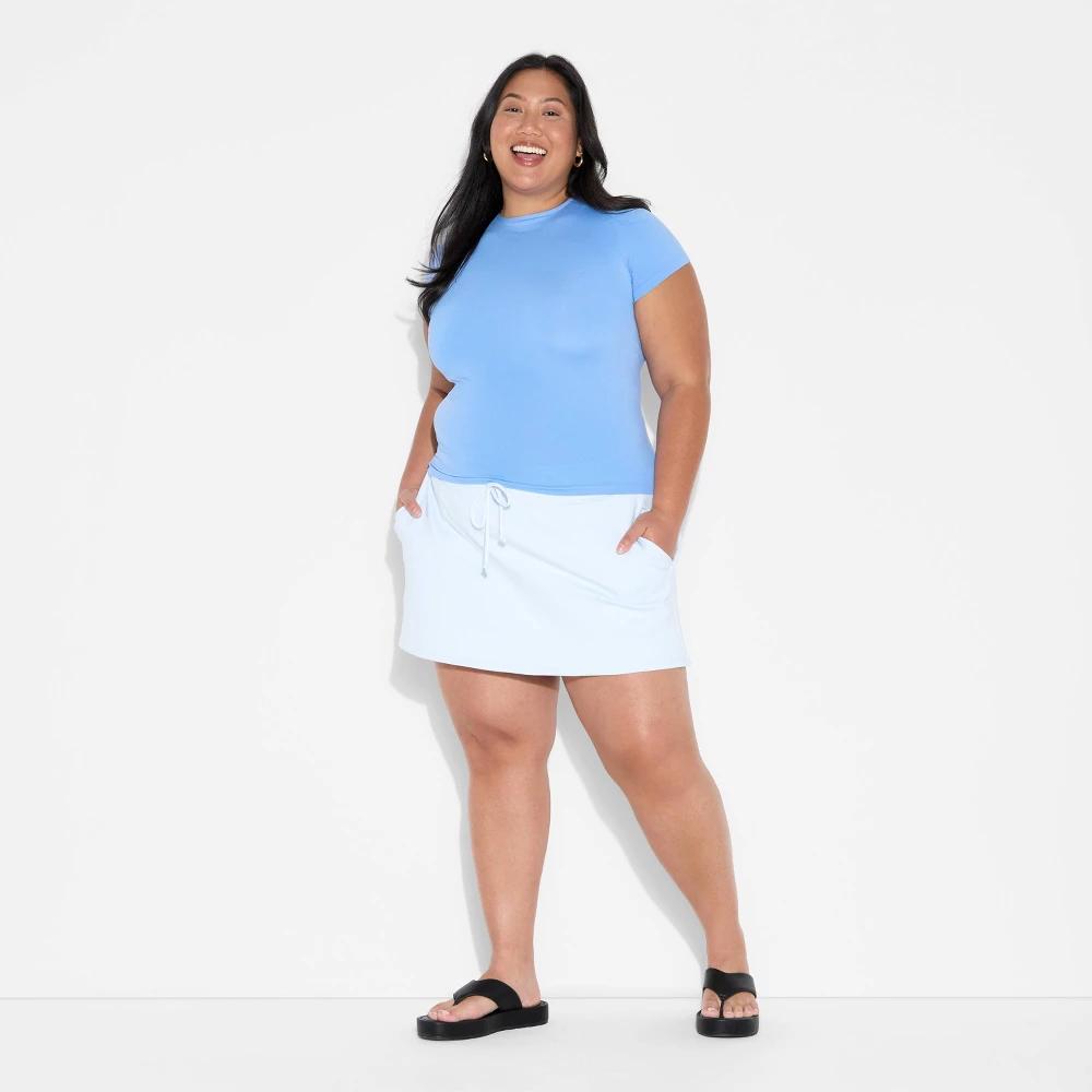 Women's Short Sleeve Jersey Seamless T-Shirt - Wild Fable™ Beige 2X Product Image