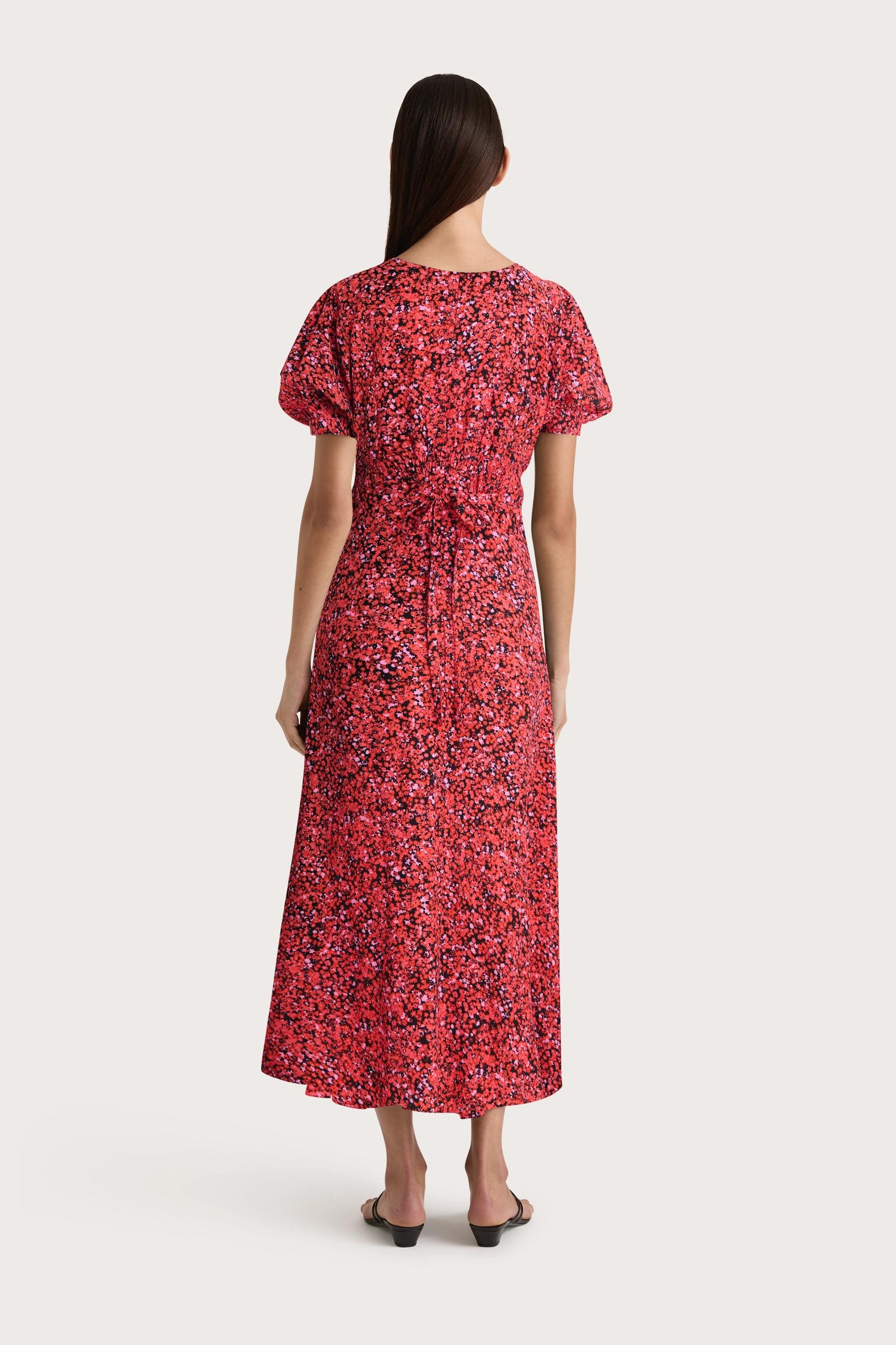 Bellavista Midi Dress Meander Micro Red - Final Sale Product Image