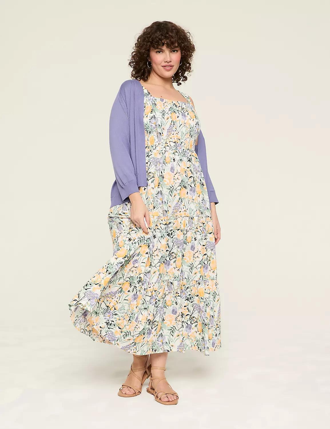 3/4-Sleeve Open-Front Shrug Product Image