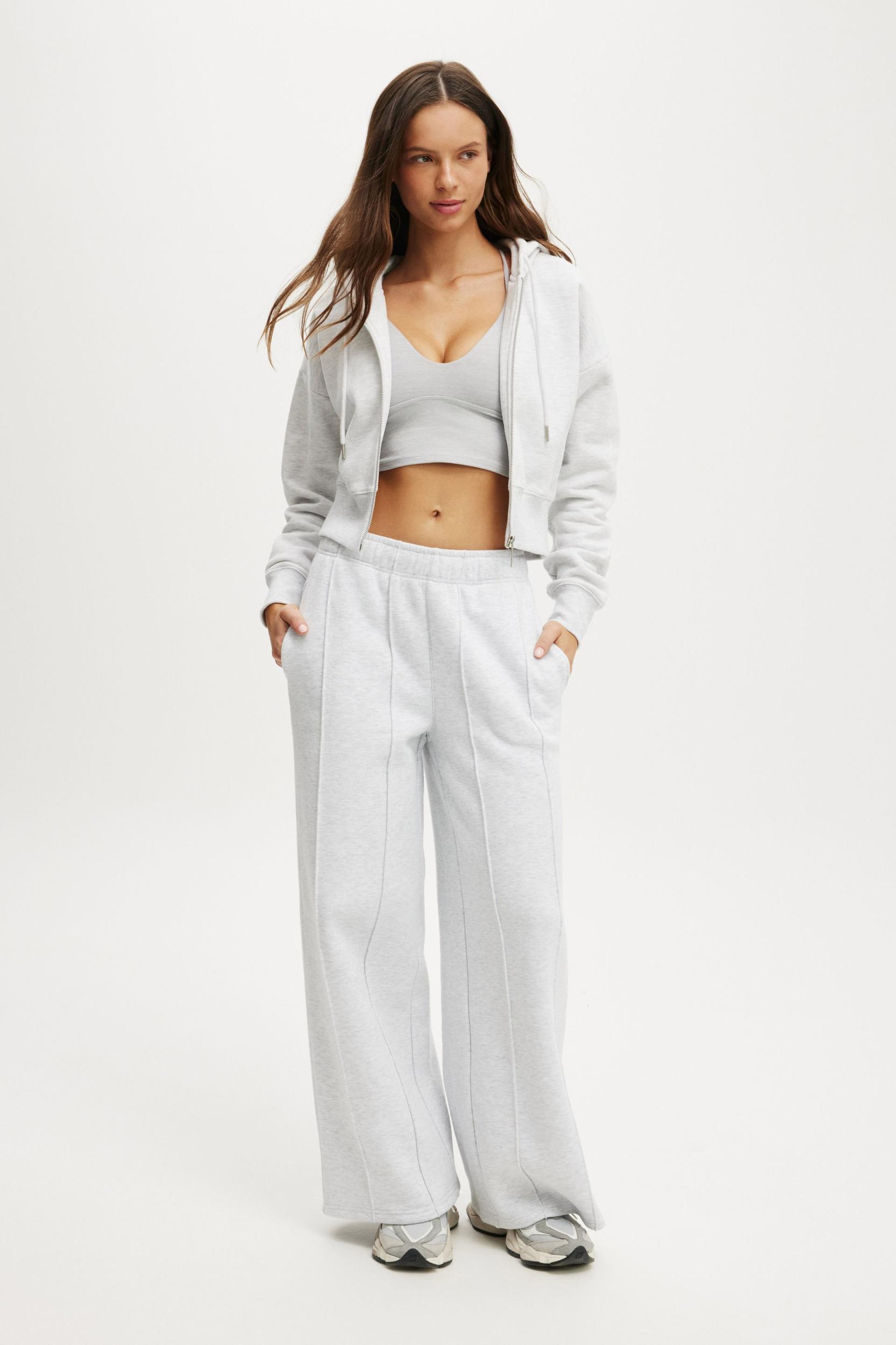 Plush Wide Leg Pintuck Trackpant Product Image