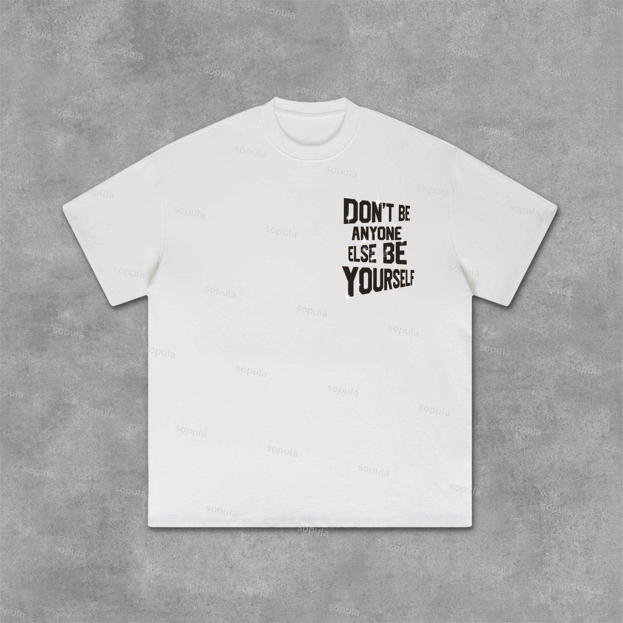 Legendary Star You Just Need To Be Yourself Graphics 100% Cotton T-Shirt Product Image