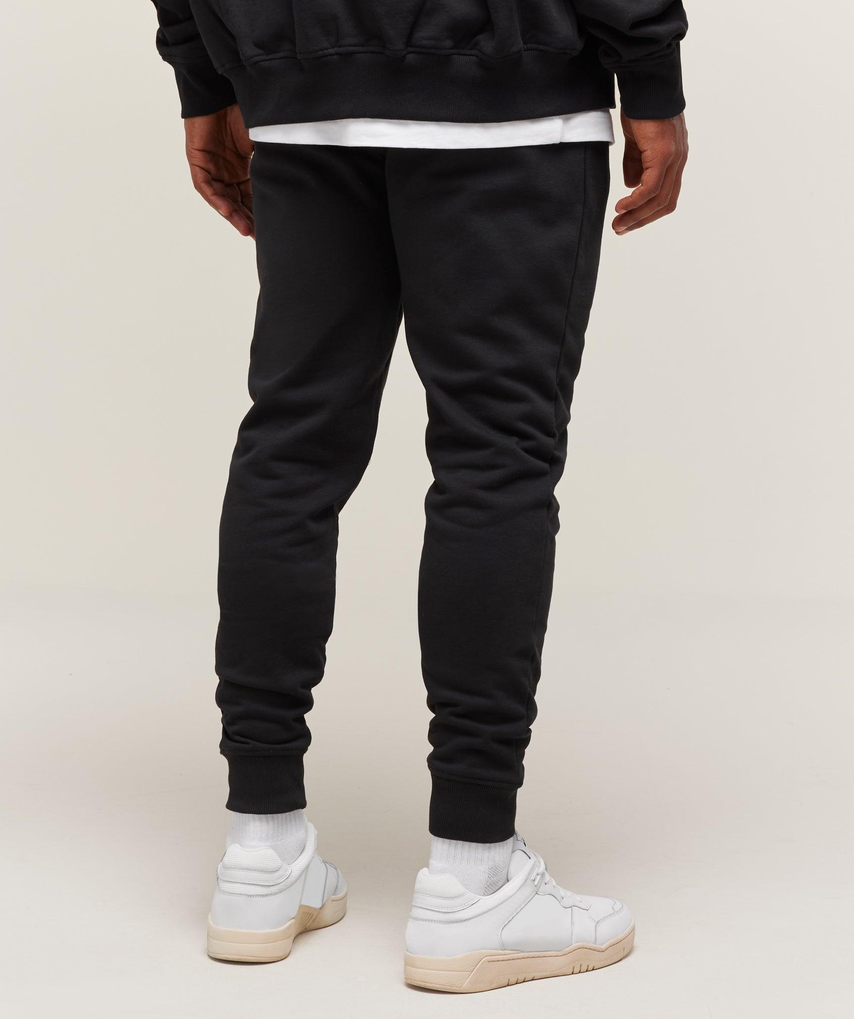 Gymshark Crest Joggers - Black Male Product Image