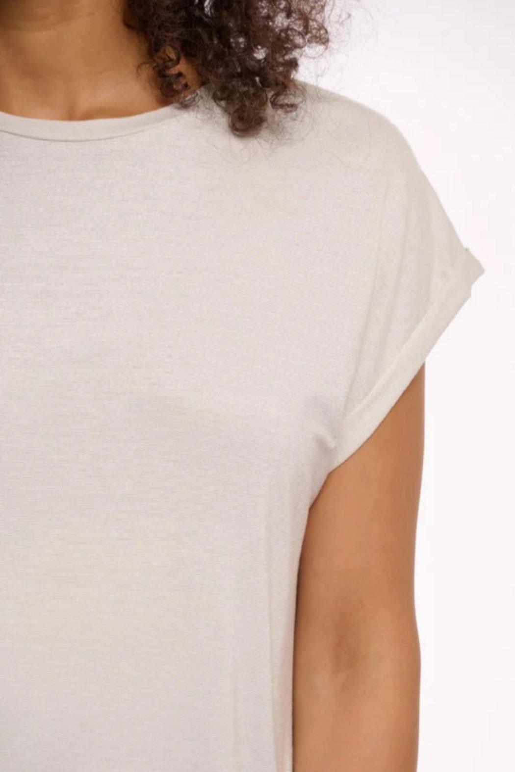 Cap Sleeve Top Snow White Product Image