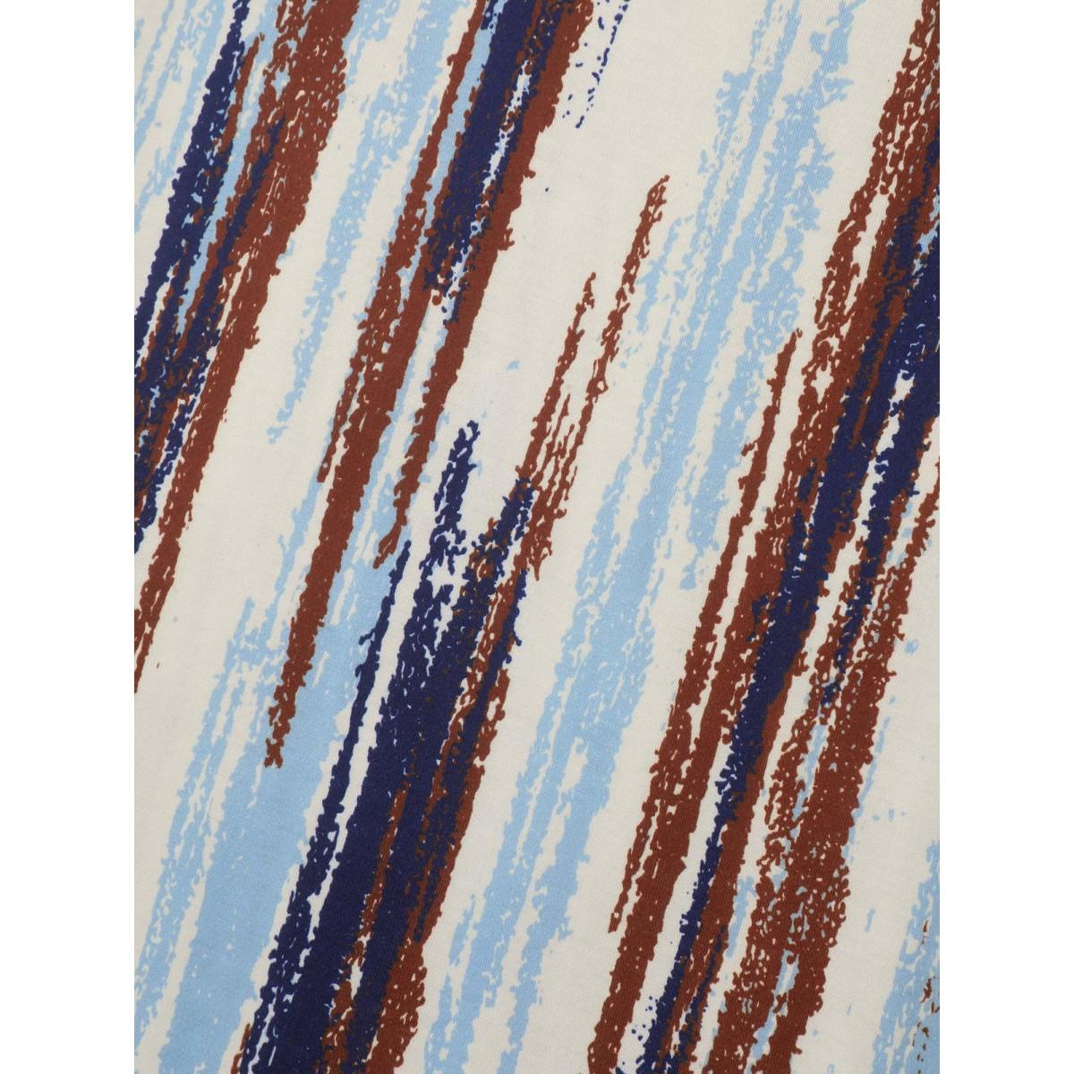 Plus Size Abstract Stripes Dolman Sleeve Midi Dress Multicolor Women Knit Dresses Bloomchic 22-24/3X Product Image