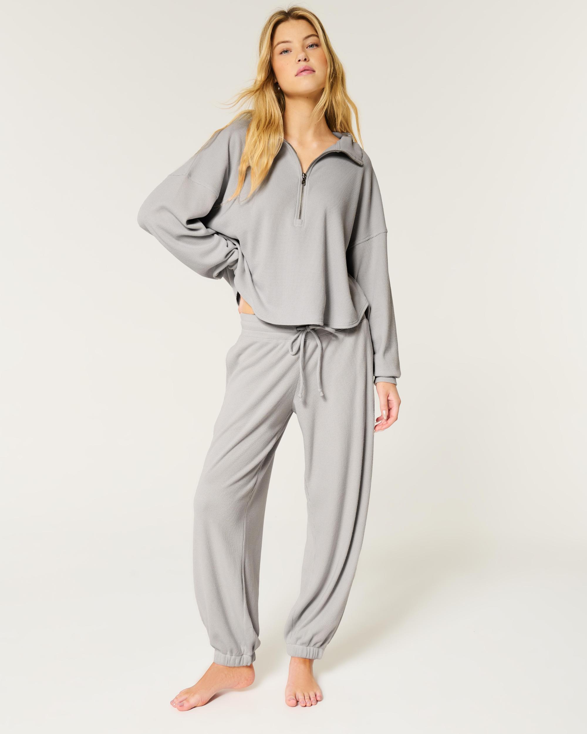 Gilly Hicks Relaxed Waffle Joggers Product Image
