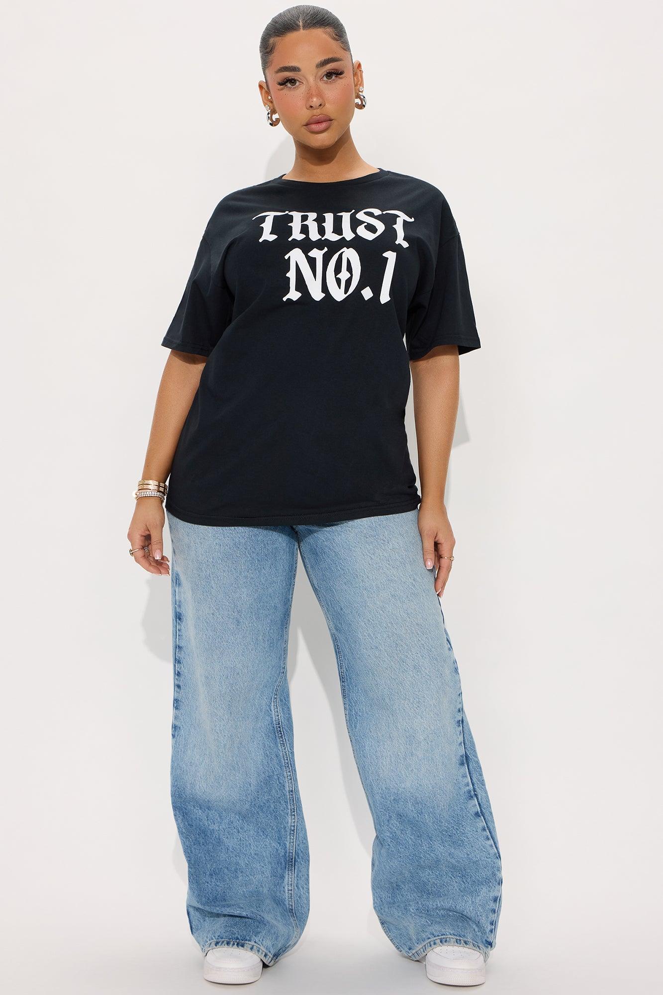 Trust No. 1 Oversized Tee - Black Product Image