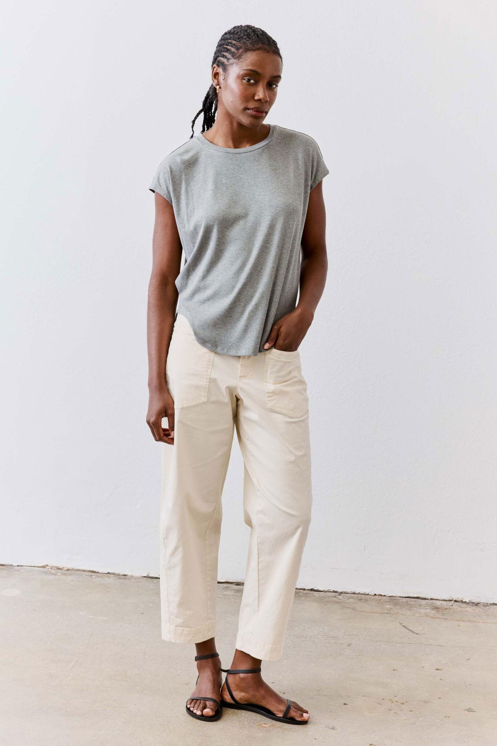 The Ribbed Tuck-In Tee Product Image