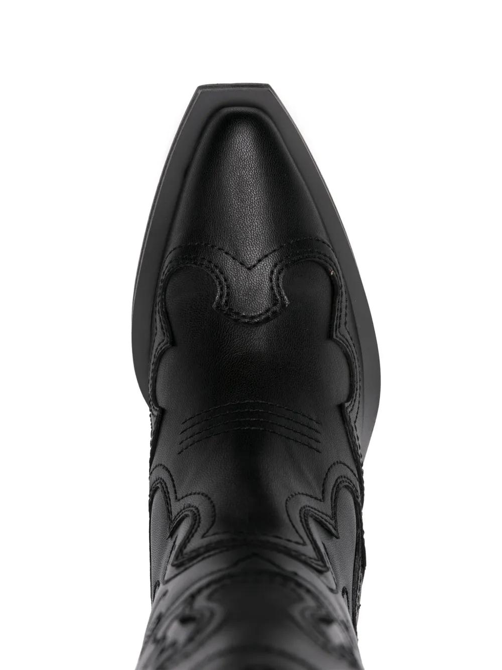 panelled calf-length boots  Product Image