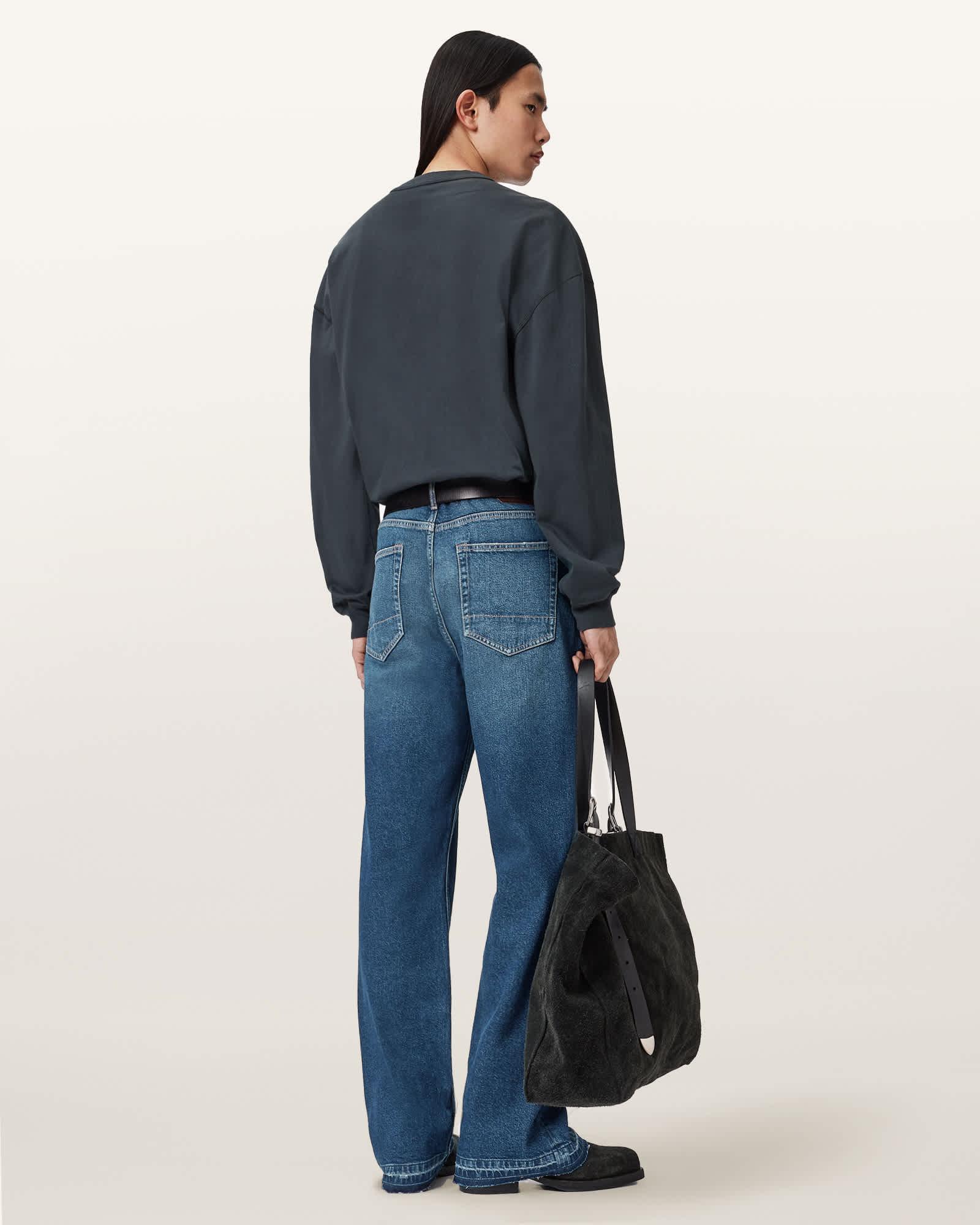 Flint Bootcut Denim Jeans Mid Indigo | ALLSAINTS US Product Image