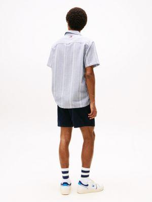 Tommy Jeans Textured Stripe Camp Shirt Product Image