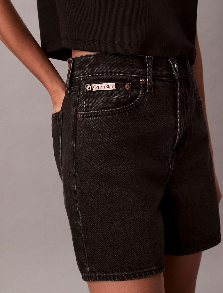 A-Line Denim Shorts Product Image