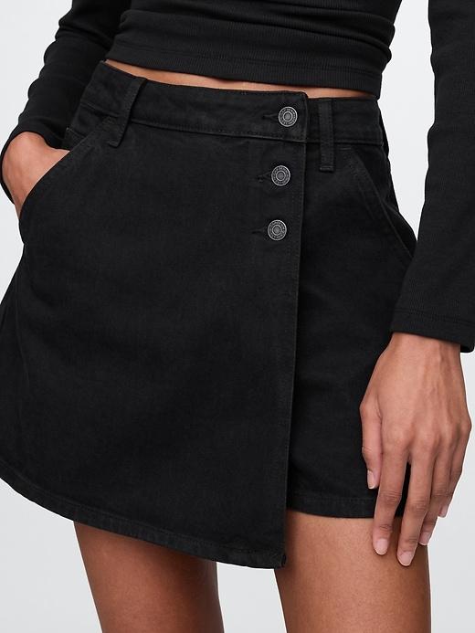 Denim Mini Skort Product Image