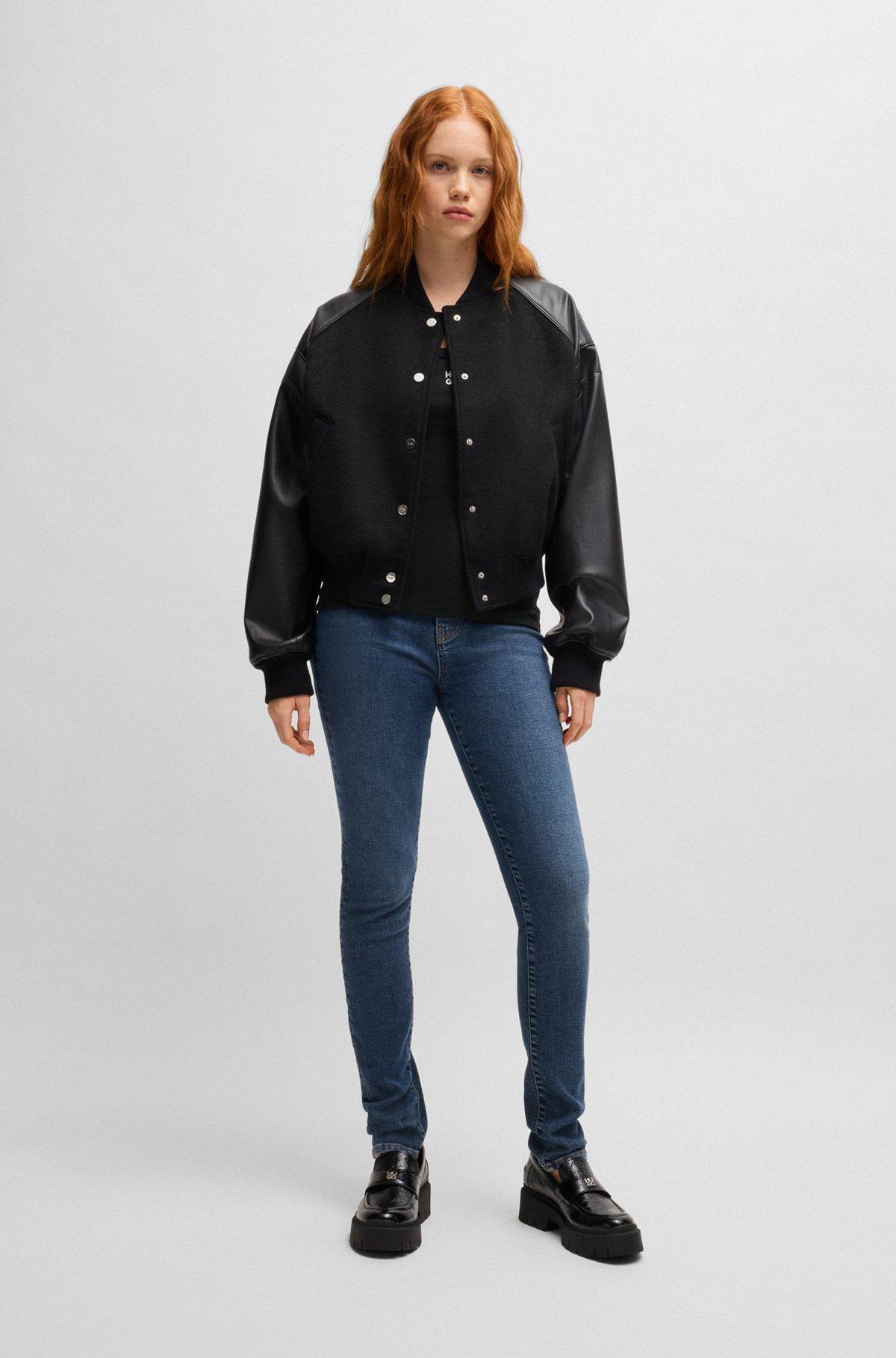 HUGO - Tank top with stacked logo - Black Product Image