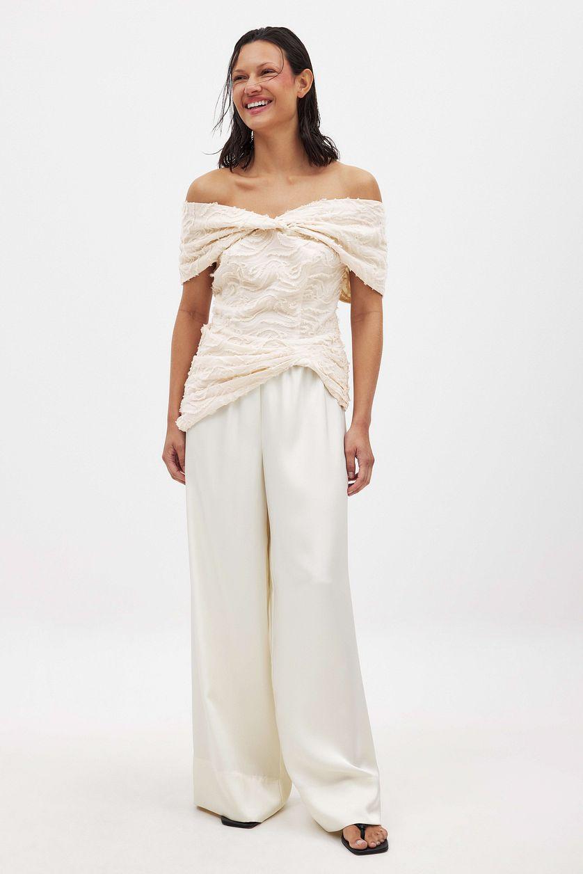 Structured Off Shoulder Top Product Image