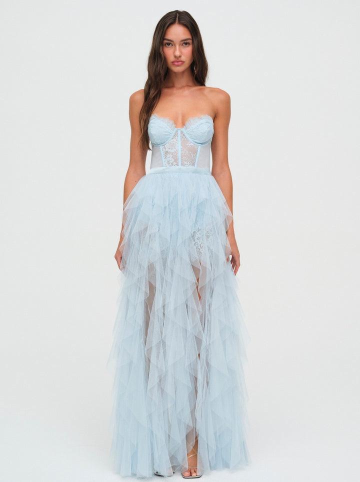 Bustier Gown — Blue Product Image