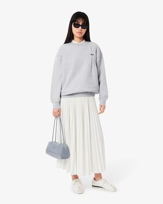 Oversized Pleated Crocodile Sweatshirt Product Image