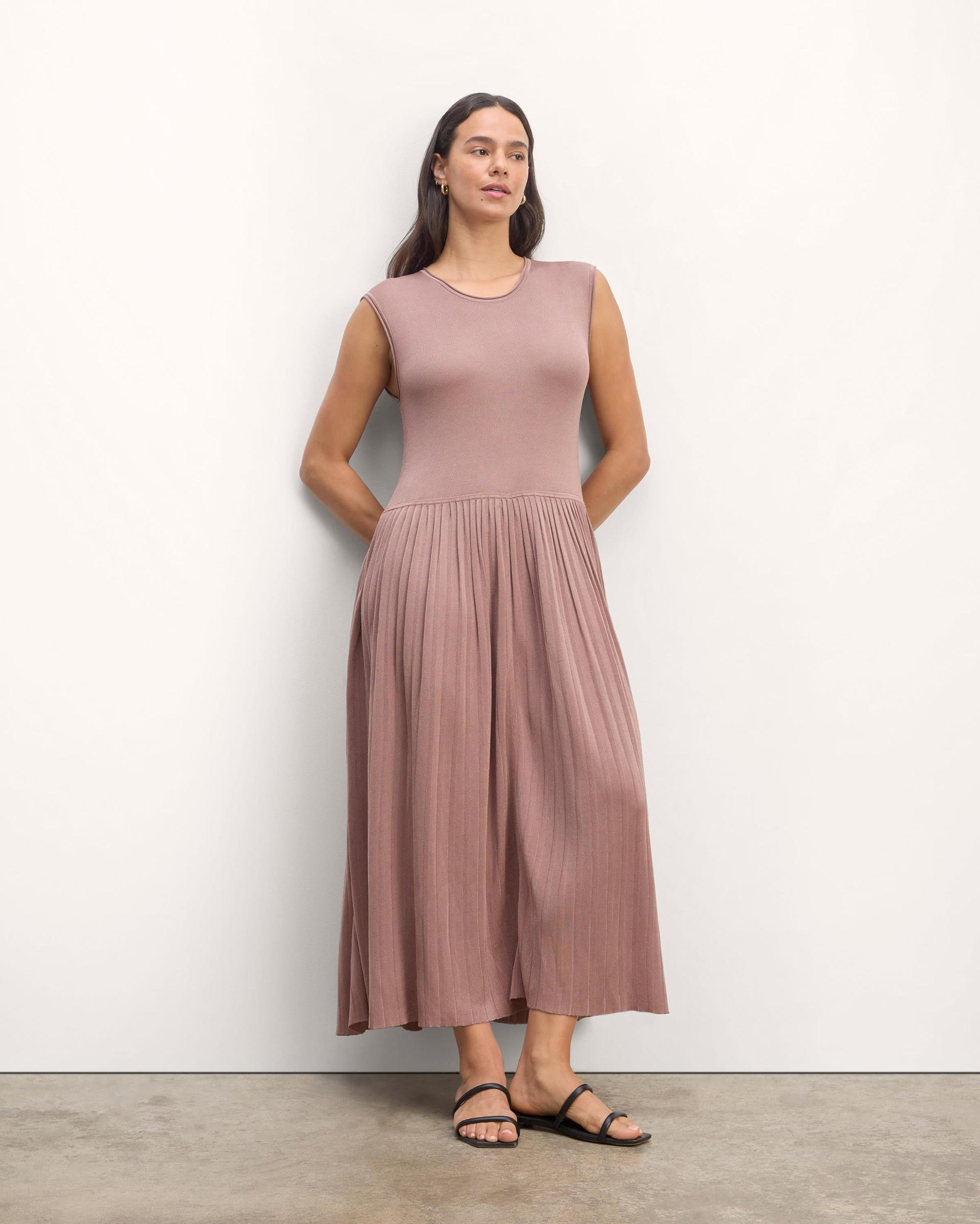Womens Knit Pleated Dress by Everlane Product Image