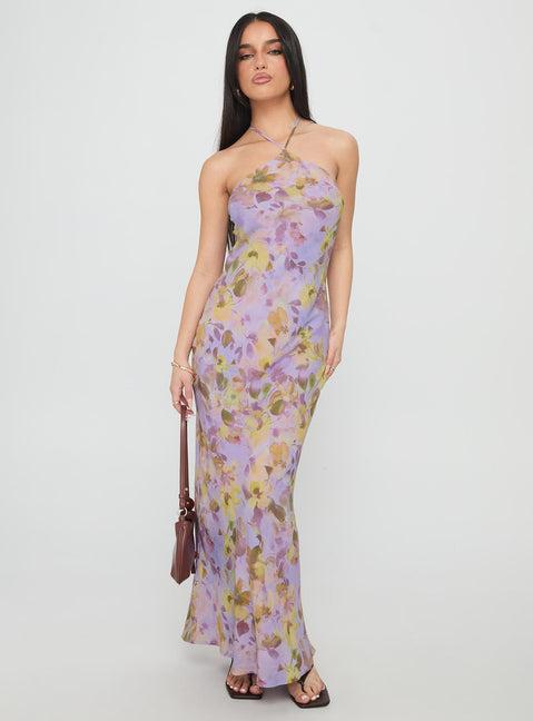 Florabella Halter Maxi Dress Multi Product Image