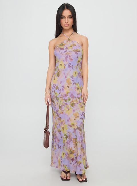 Florabella Halter Maxi Dress Multi Product Image