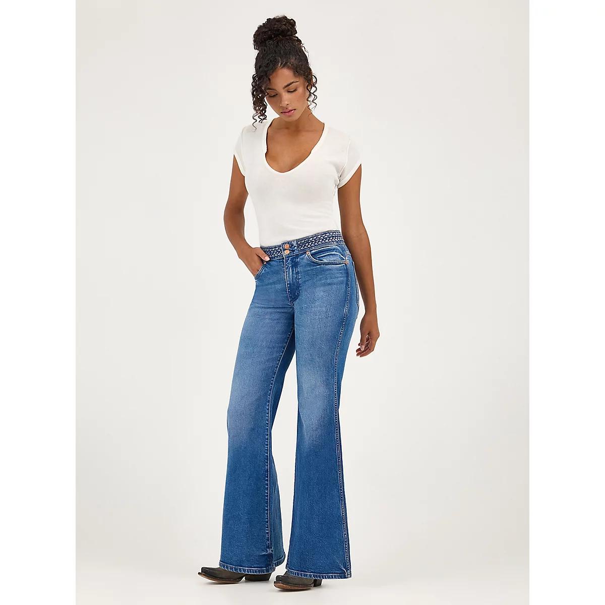 Women's Braided Flare Jean | Women's JEANS | Wrangler® Product Image