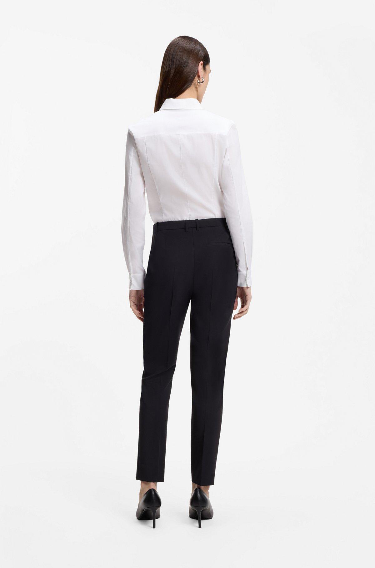 Regular-fit pants in Italian-made virgin wool Product Image