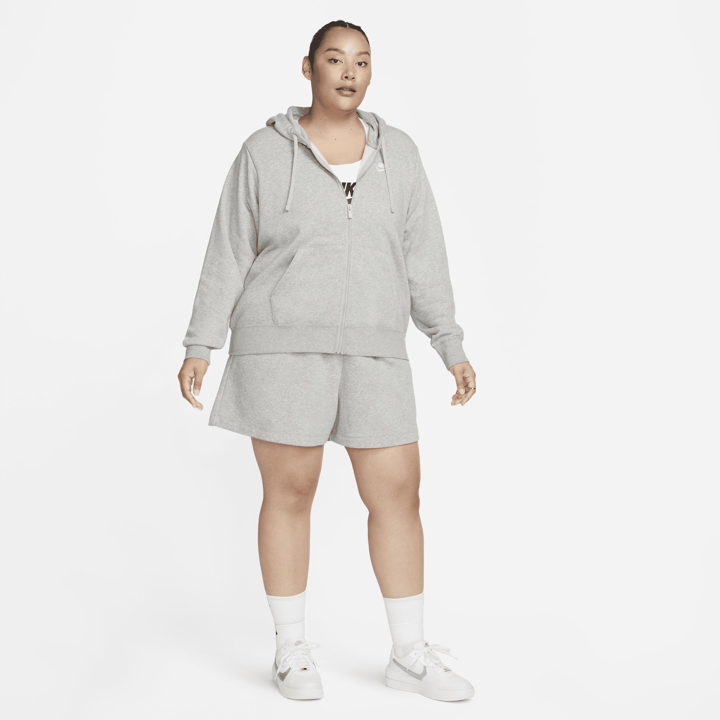 Womens Nike Sportswear Club Fleece Full-Zip Hoodie (Plus Size) | DV5211-063 Product Image