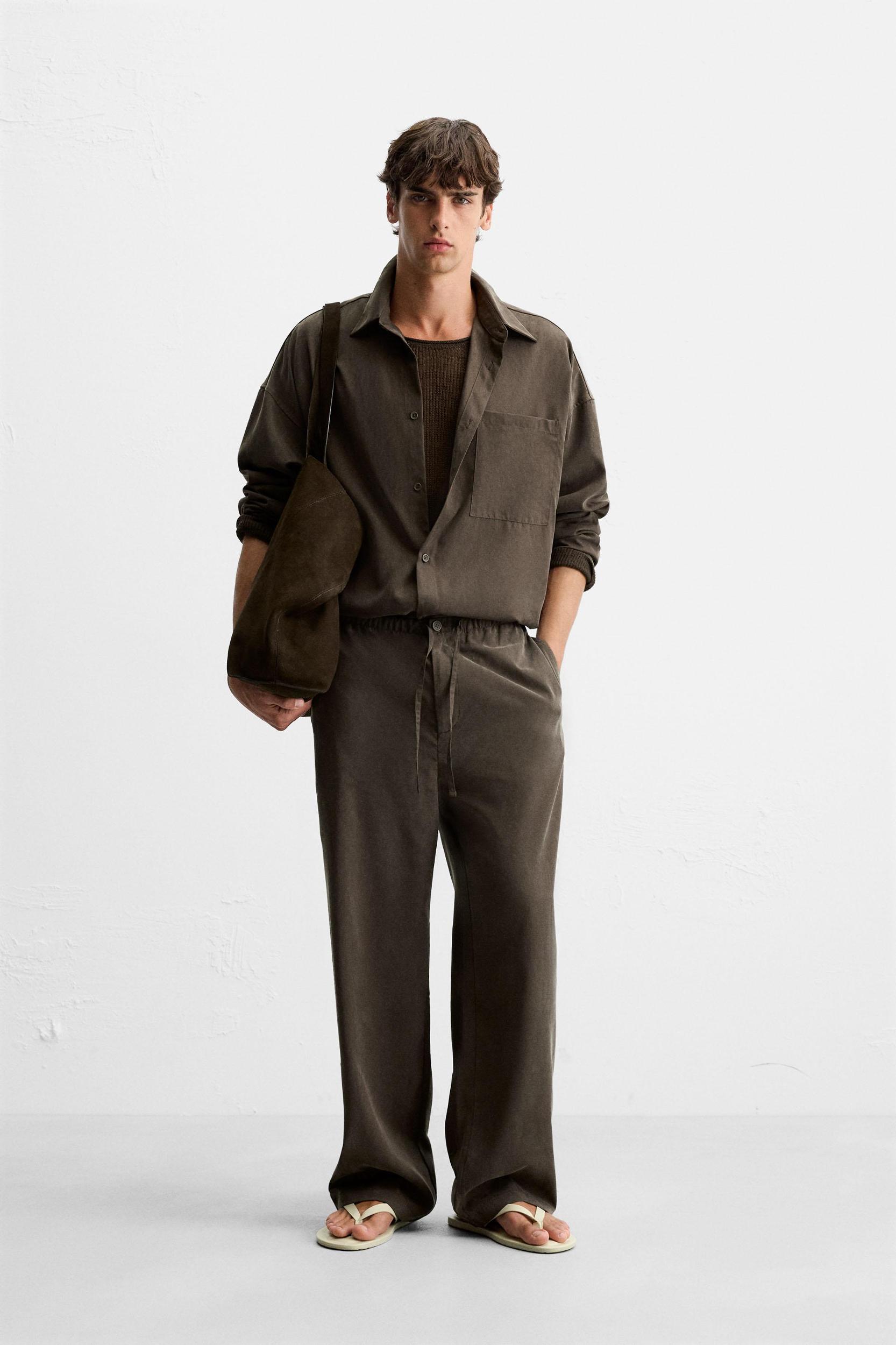 RELAXED FIT FLOWY PANTS Product Image