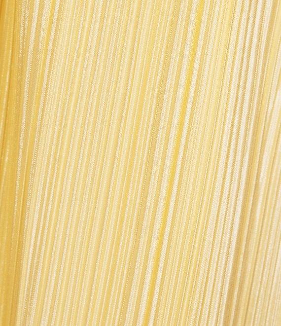 Lulus Majestic Strapless Cut-out Satin Plisse Long Dress Product Image