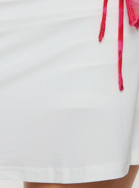 Girlie Mini Skirt White Product Image