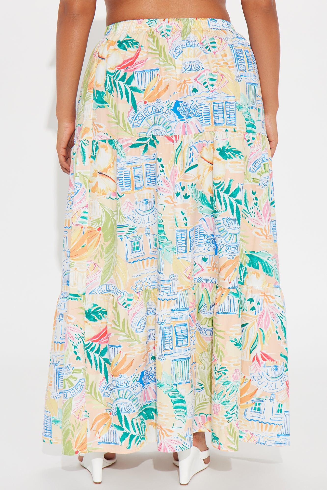 San Tropez Midi Skirt - Multi Color Female Product Image