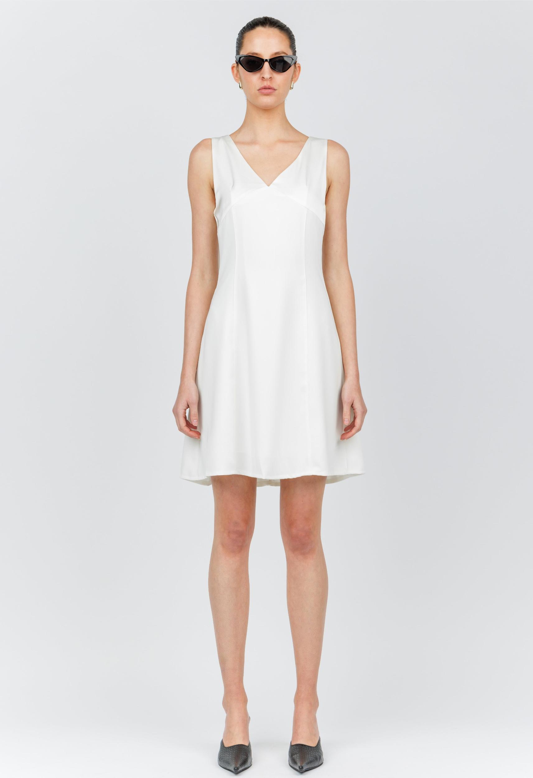 Marilyn Dress in Ivory Product Image