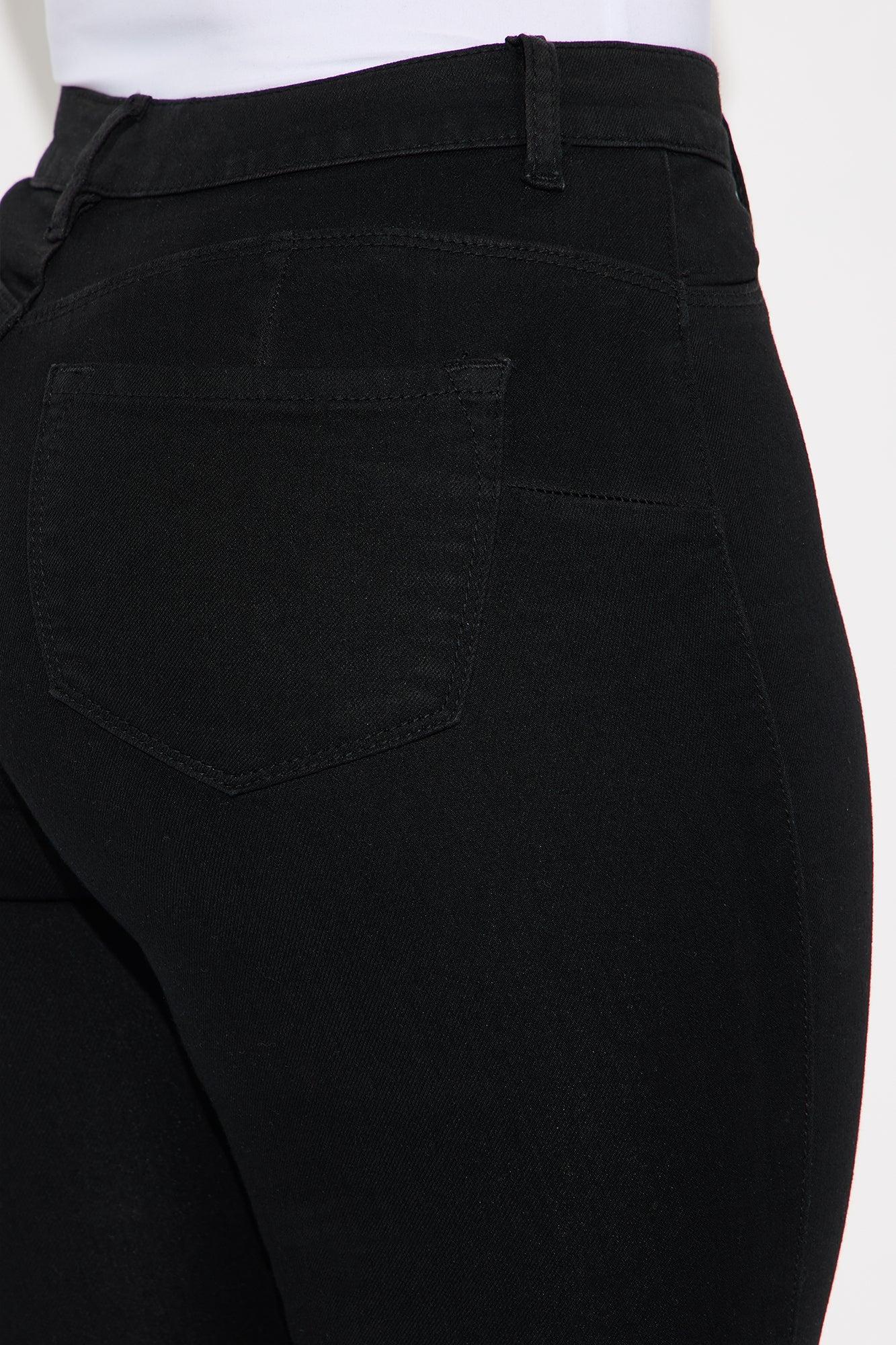 Petite Classic Beauty Booty Lifter Skinny Jeans - Black Product Image