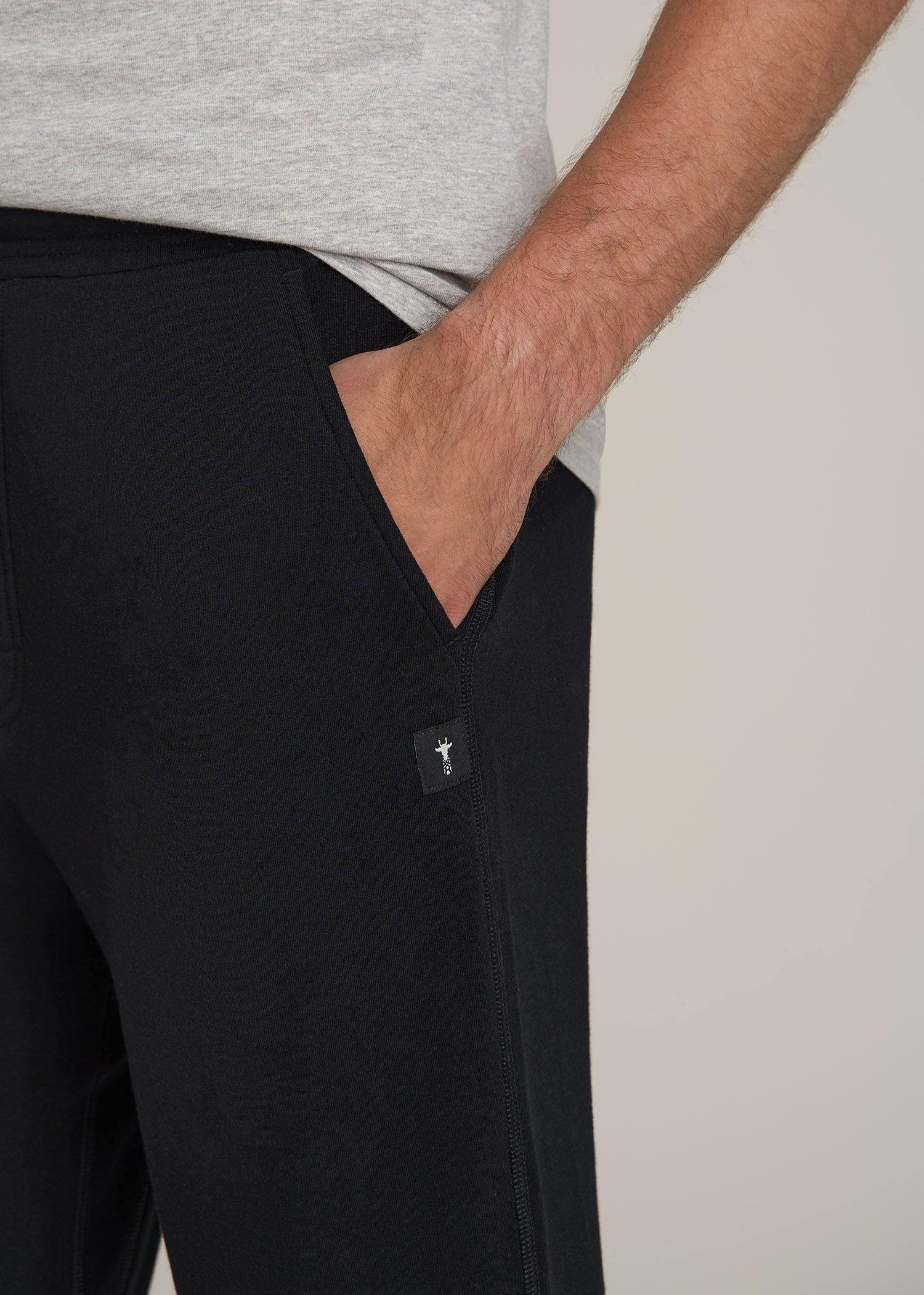 Sleep Joggers for Tall Men in Black Male Product Image
