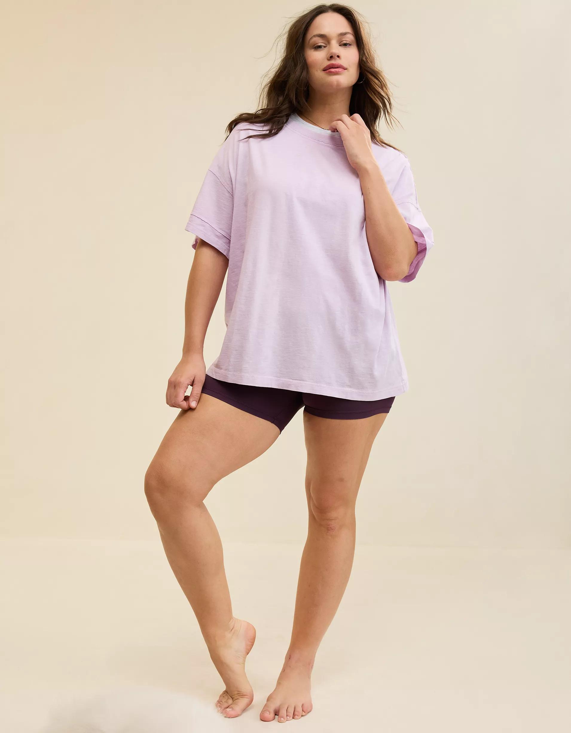 Aerie Crew Oversized Boyfriend T-Shirt Women's Product Image