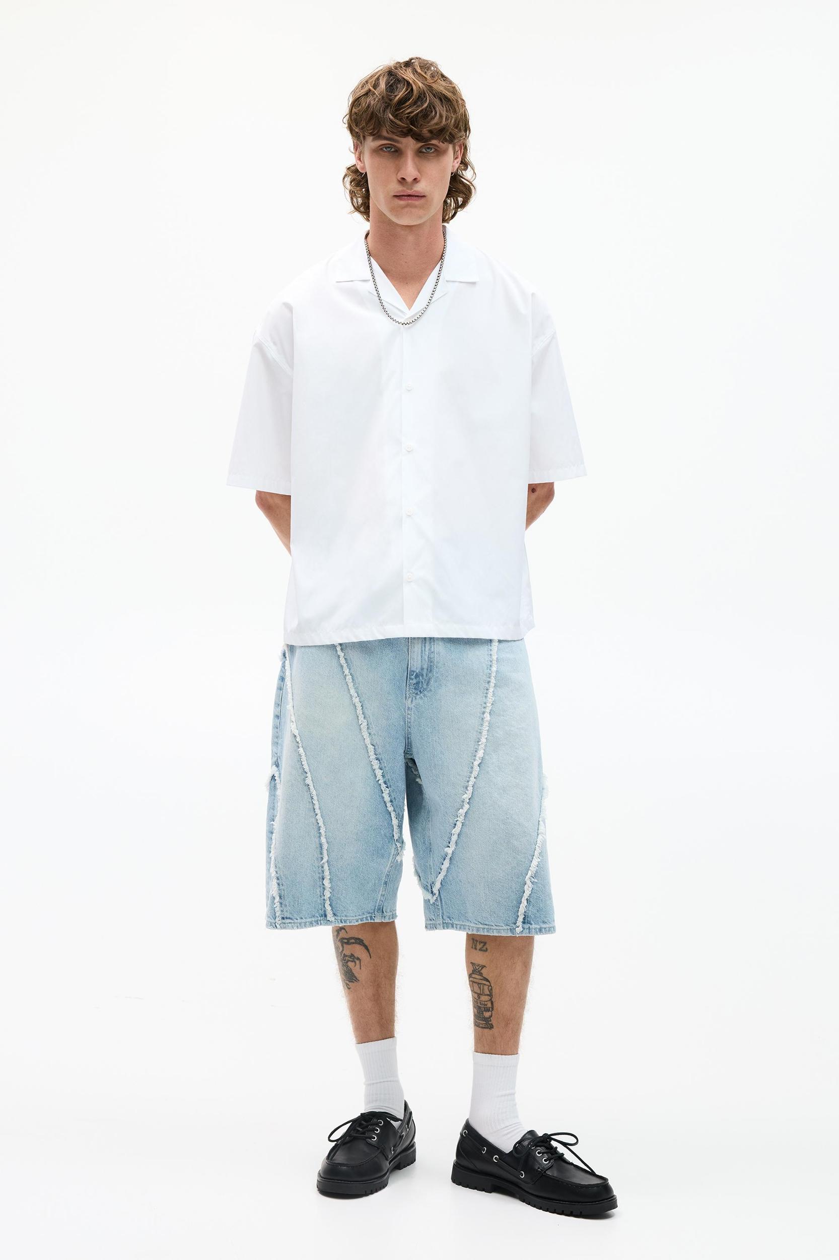 Short sleeve poplin shirt Product Image