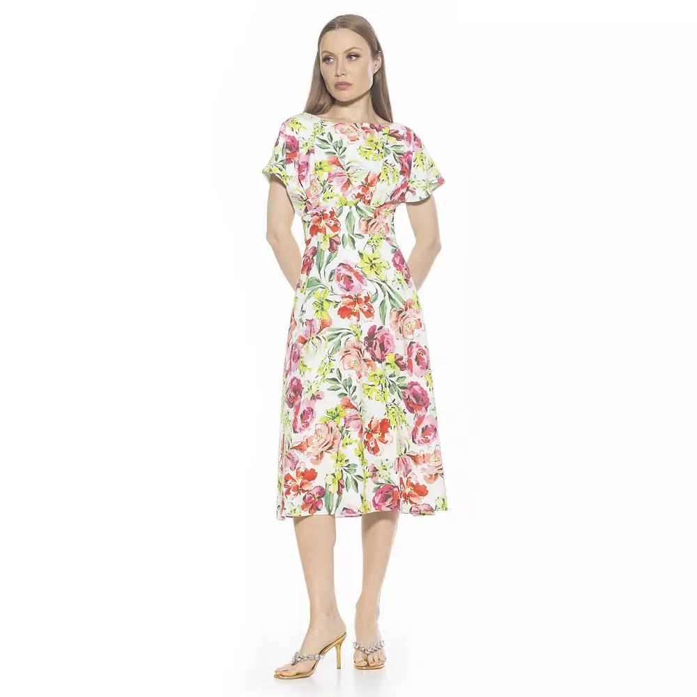 Women's ALEXIA ADMOR Dolman Midi Fit & Flare Dress,  Product Image