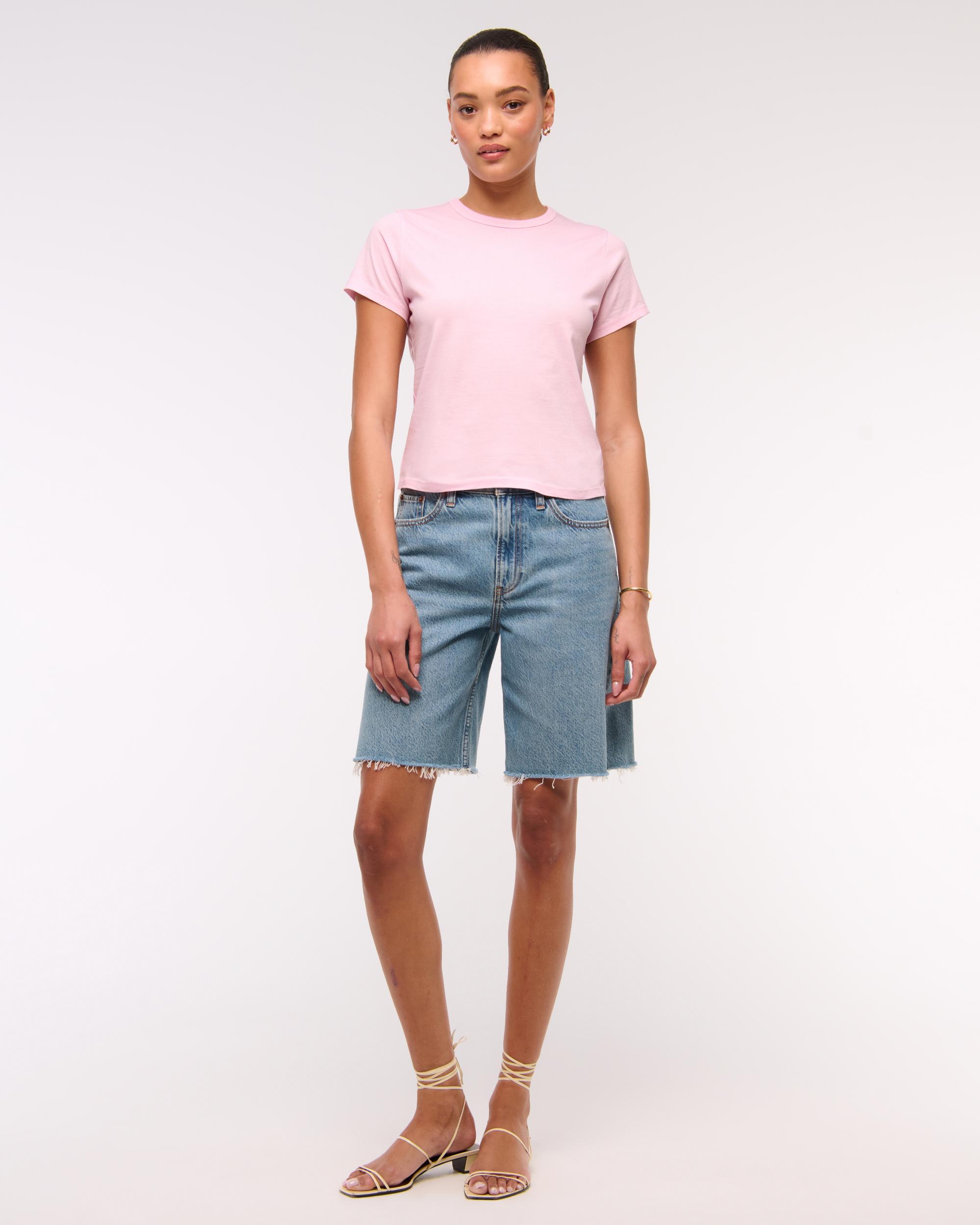 Essential Polished Body-Skimming Tee Product Image