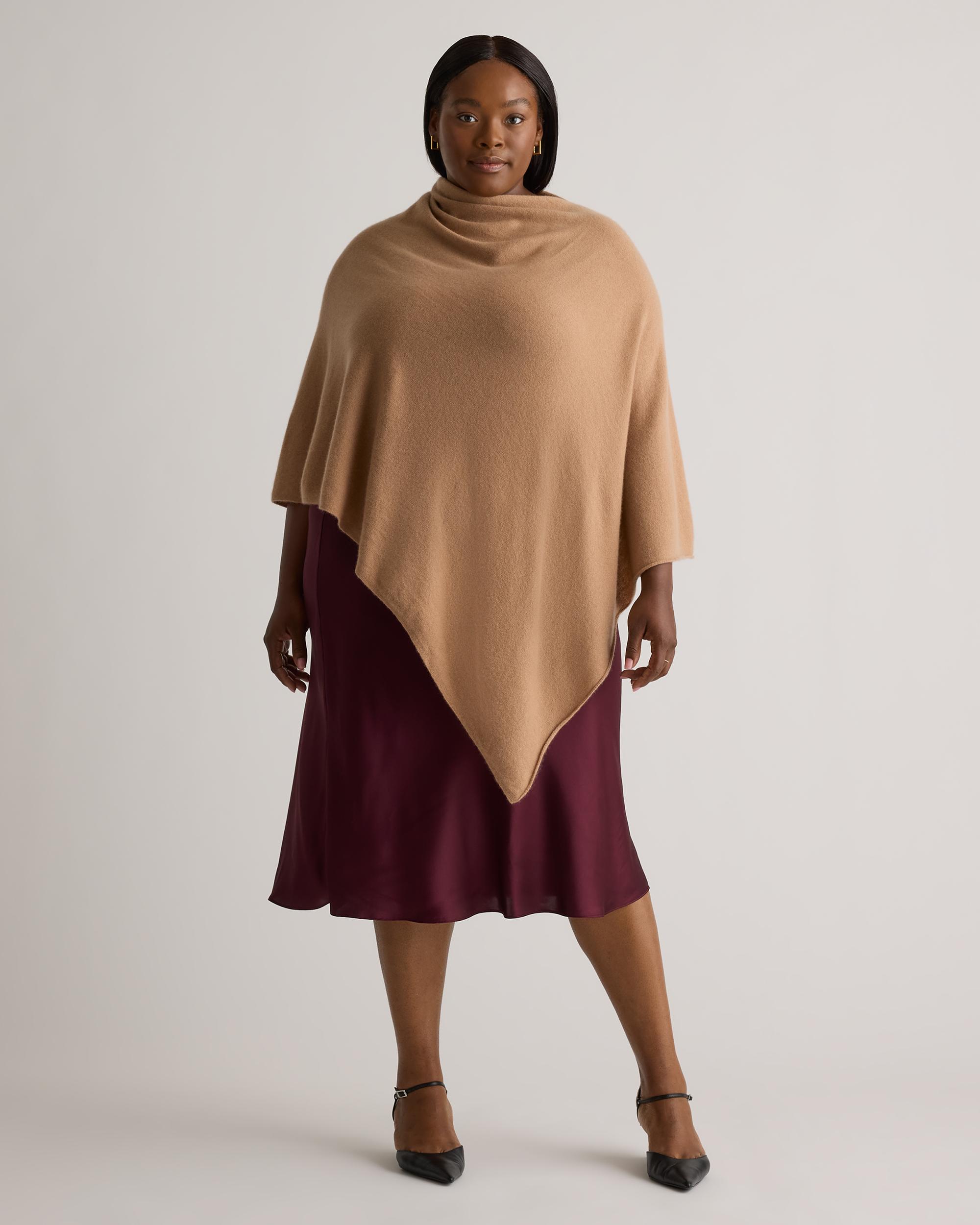 Quince | Women's Mongolian Cashmere Poncho Product Image