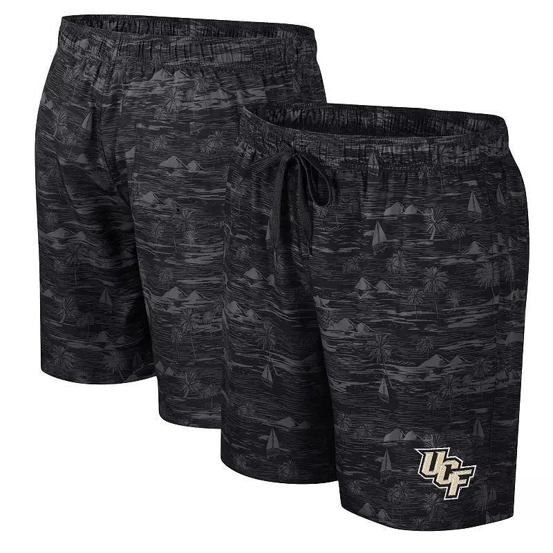 Men's Colosseum Black Appalachian State Mountaineers Ozark Swim Shorts,  Product Image